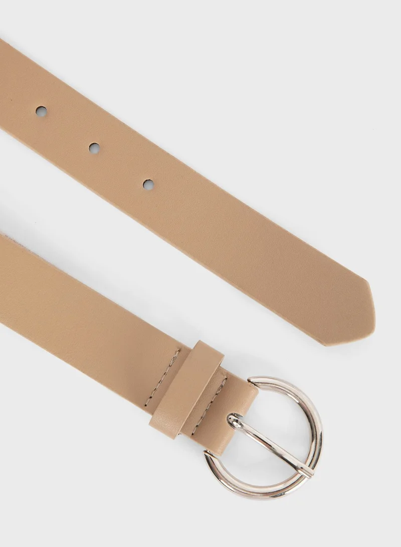DeFacto Round Buckle Belt