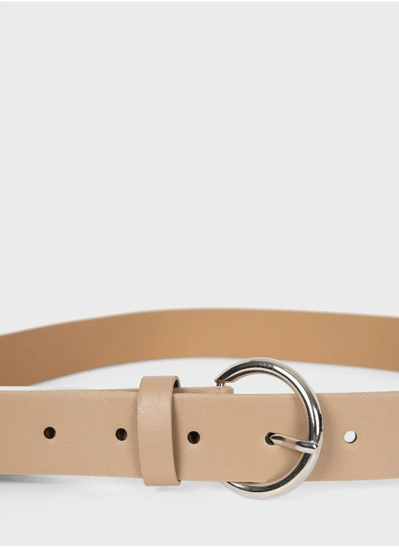 DeFacto Round Buckle Belt