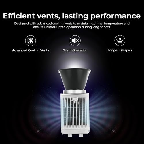 Digitek (DCL 100WBC RGB) 100W LED Video Light with Mini Bowens, Reflector, CRI 97+, 2700-6500K, 13000LM, App Control, 4500mAh Battery, 1/4 Mount, 20 FX Modes, for Indoor and Outdoor Shoots - Image 3