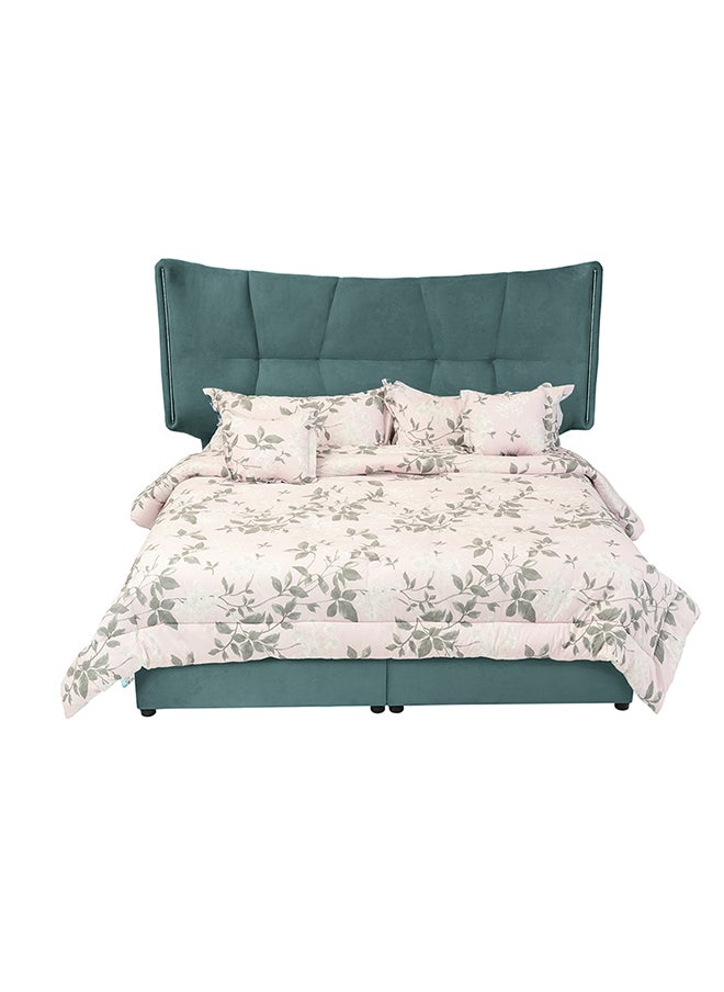 In-House - Milano | Velvet Bed Frame - Turquoise - Image 1