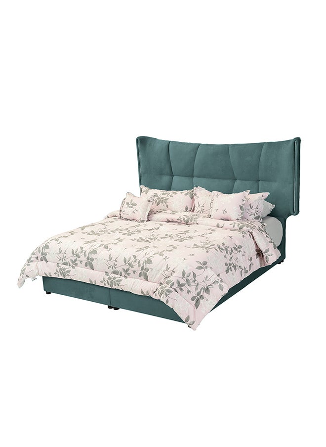 In-House - Milano | Velvet Bed Frame - Turquoise - Image 1