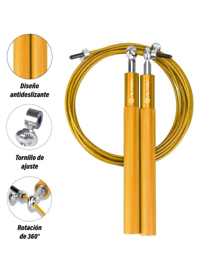 Stainless Steel Jump Rope With Metal Handle Adjustable Length - Image 3