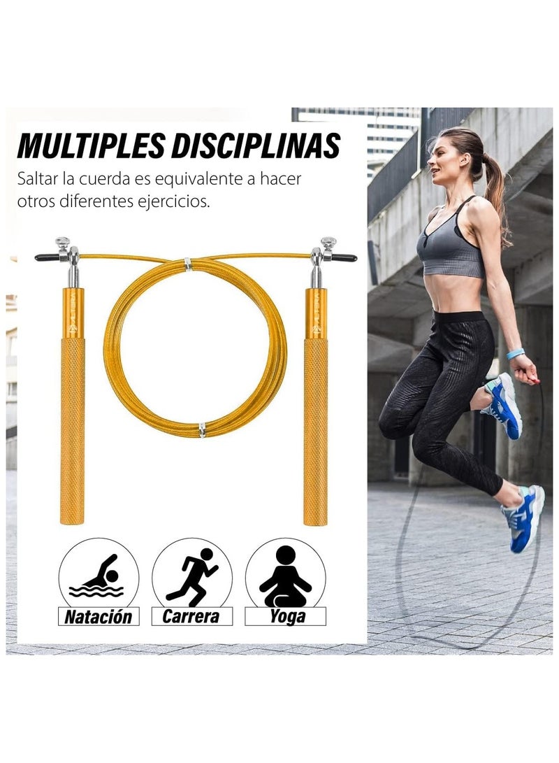 Stainless Steel Jump Rope With Metal Handle Adjustable Length - Image 4