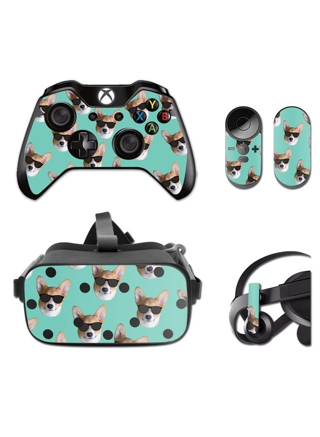MIGHTY SKINS MightySkins Skin Compatible with Oculus Rift CV1 – Cool Corgi | Protective, Durable, and Unique Vinyl Decal wrap Cover | Easy to Apply, Remove, and Change Styles | Made in The USA