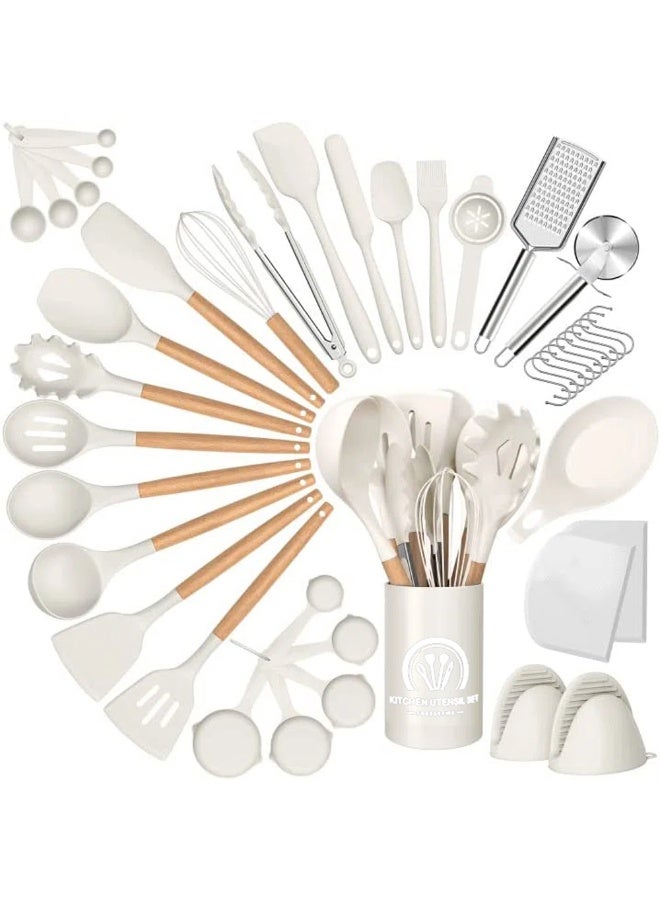 44 Piece Cooking Utensil Set with Utensil Crock - Image 1