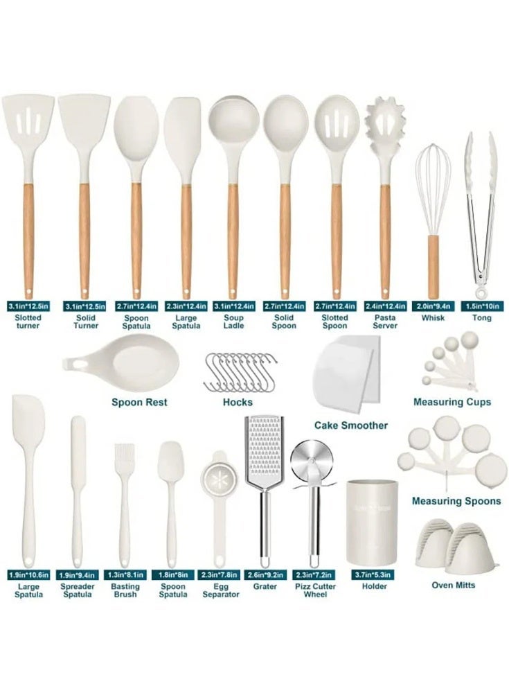 44 Piece Cooking Utensil Set with Utensil Crock - Image 2