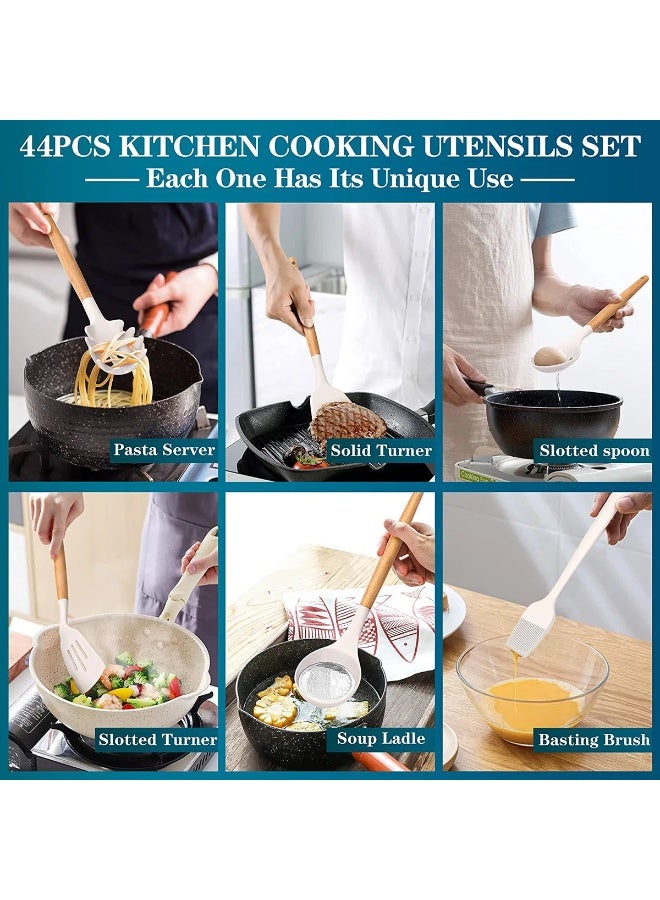 44 Piece Cooking Utensil Set with Utensil Crock - Image 4