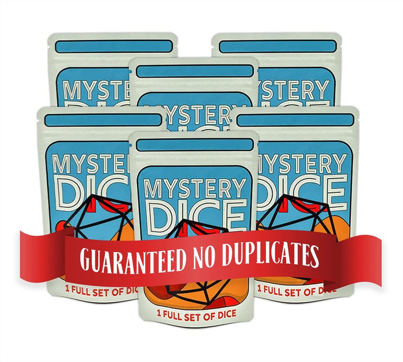 1985 Games Mystery Dice Set of 7 Polyhedral Dice Wide Range of Patterns Gaming Dice Suitable for Role Playing Table Games Pack of 6 - Image 2