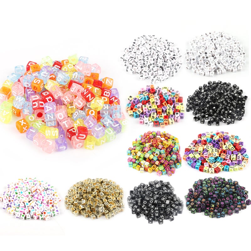 Diy Jewelry Accessories Children Early Education Alphabet Beads Handmade Beaded Material Acrylic Numbers English Alphabet Beads - Image 4
