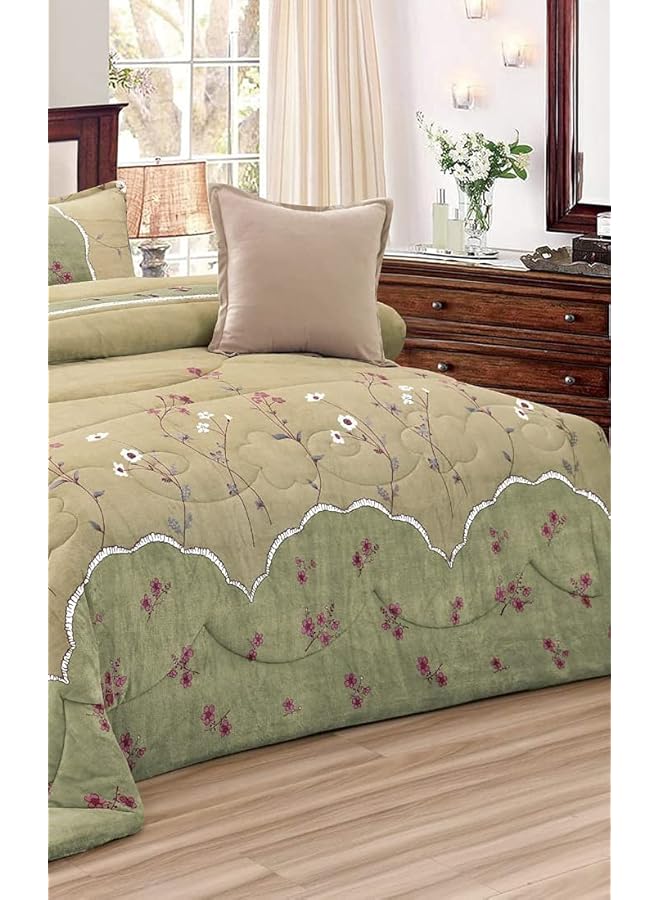 إيروريكس طقم لحاف فرو مخملي ناعم ودافئ من فرو الشتاء مقاس مفرد 180 - Image 3