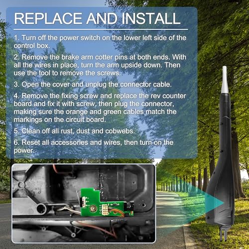 TycoonWon Rev Counter Board Compatible with FM350 FM352 FM500 FM502 FM600 2000XL,Replacement for Mighty Mule GTO RVCTBD50, Green - Image 5