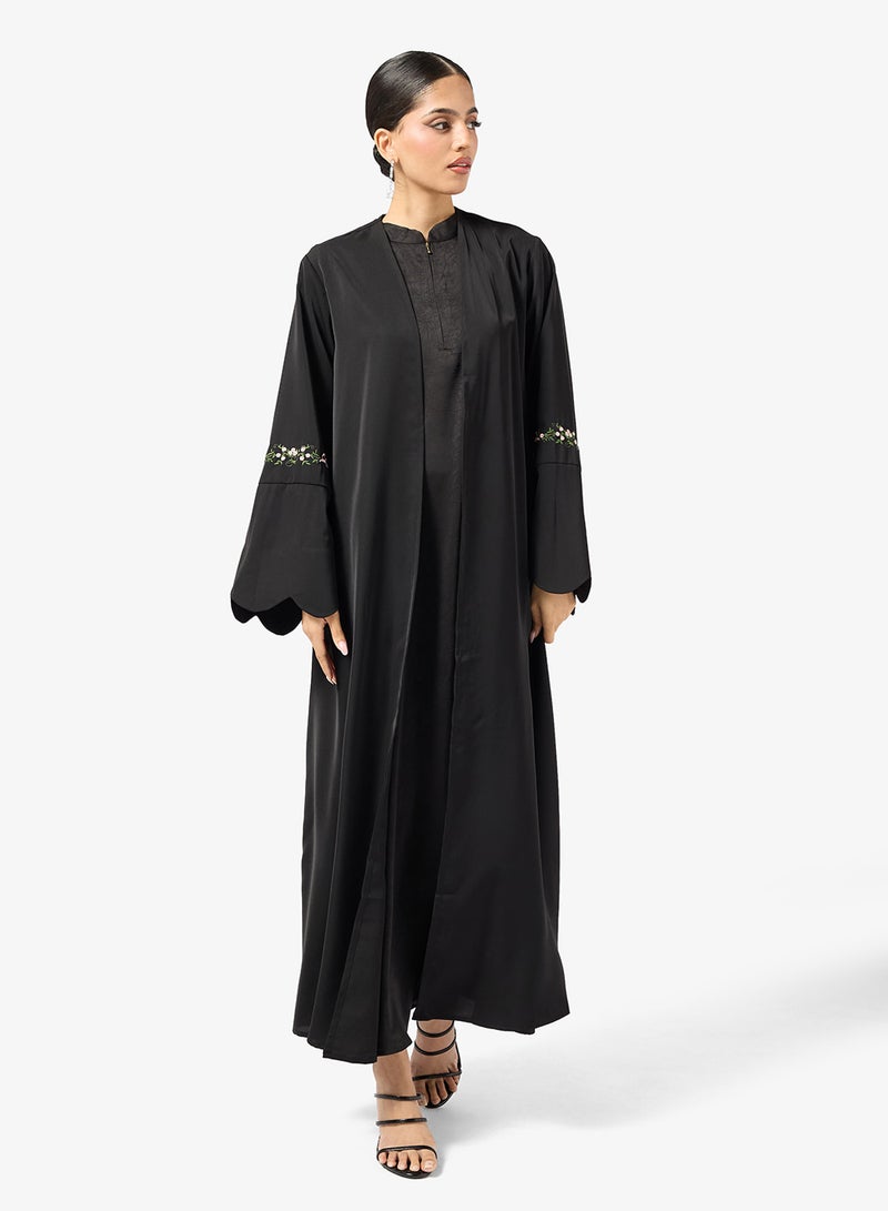 خزانة عباية بأكمام بحافة صدفي وشيلة - Image 4