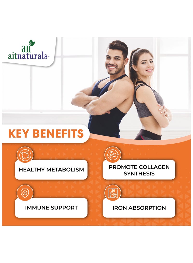 ايه آي تي ناتشورالز فيتامين سي 1000 ملغ مع ثمر الورد 100 قرص - Image 4