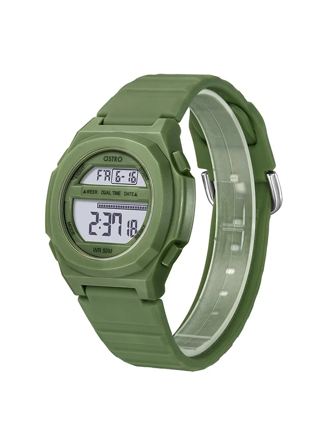 ASTRO Astro A23930-PPGG Kids Digital Display Watch & Silica Gel Strap Green