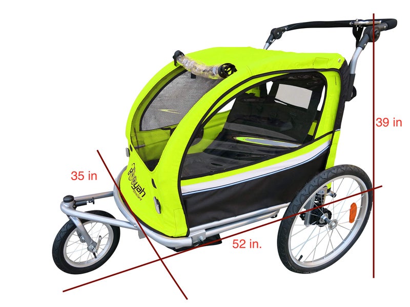 Booyah Strollers Stroller Cover for Booyah Double Child and Large Pet Stroller. Fits Clevr and Aosom too. - Image 2