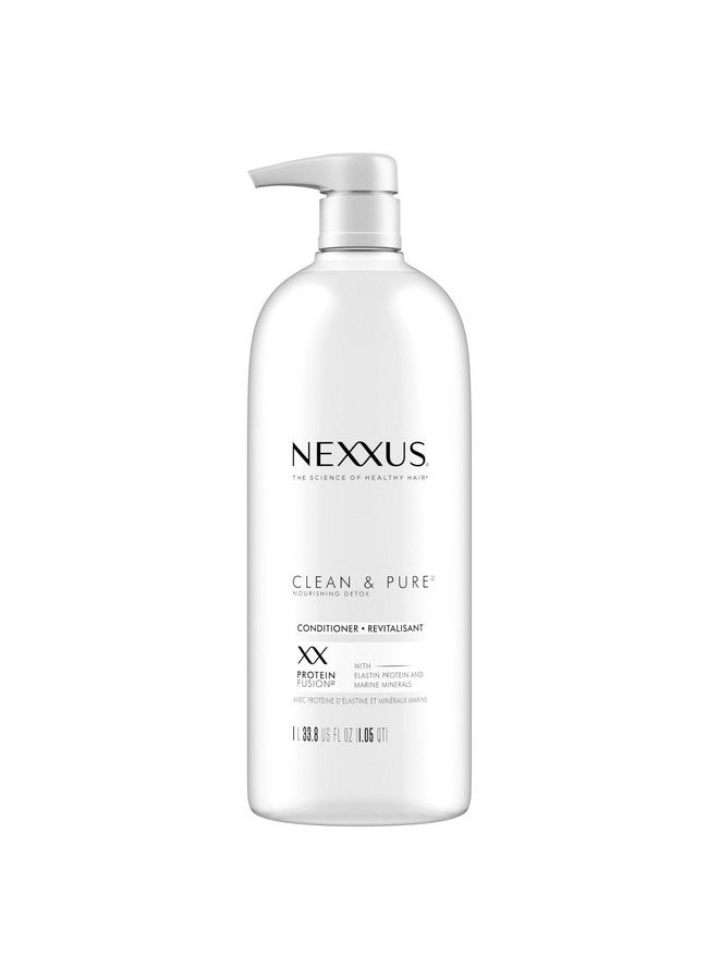 Nexxus Clean and Pure Conditioner, With ProteinFusion, Nourished Hair Care Silicone, Dye And Paraben Free 33.8 oz - Image 1