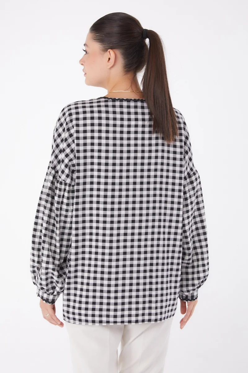 Tofisa Plain Medium Women's Black Heart Cardigan - 26136