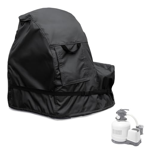 okcool Sand Filter Pump Cover600D Waterproof Oxford Fabric Sand Pool Filters CoverSuitable for Most 1720 Inch Sand Filter Pump on Market Universal Style - Image 1