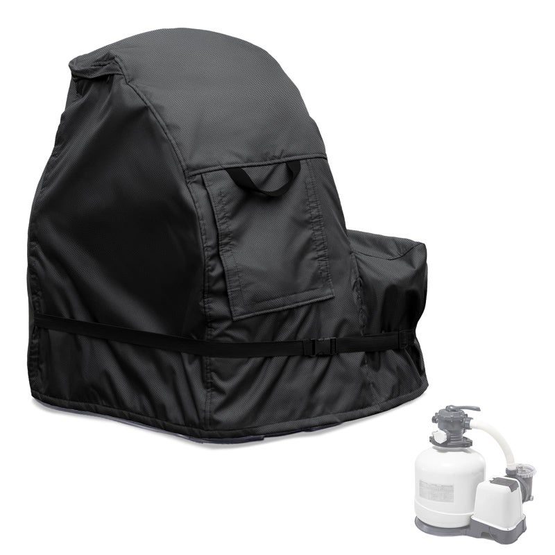 okcool Sand Filter Pump Cover600D Waterproof Oxford Fabric Sand Pool Filters CoverSuitable for Most 1720 Inch Sand Filter Pump on Market Universal Style - Image 2