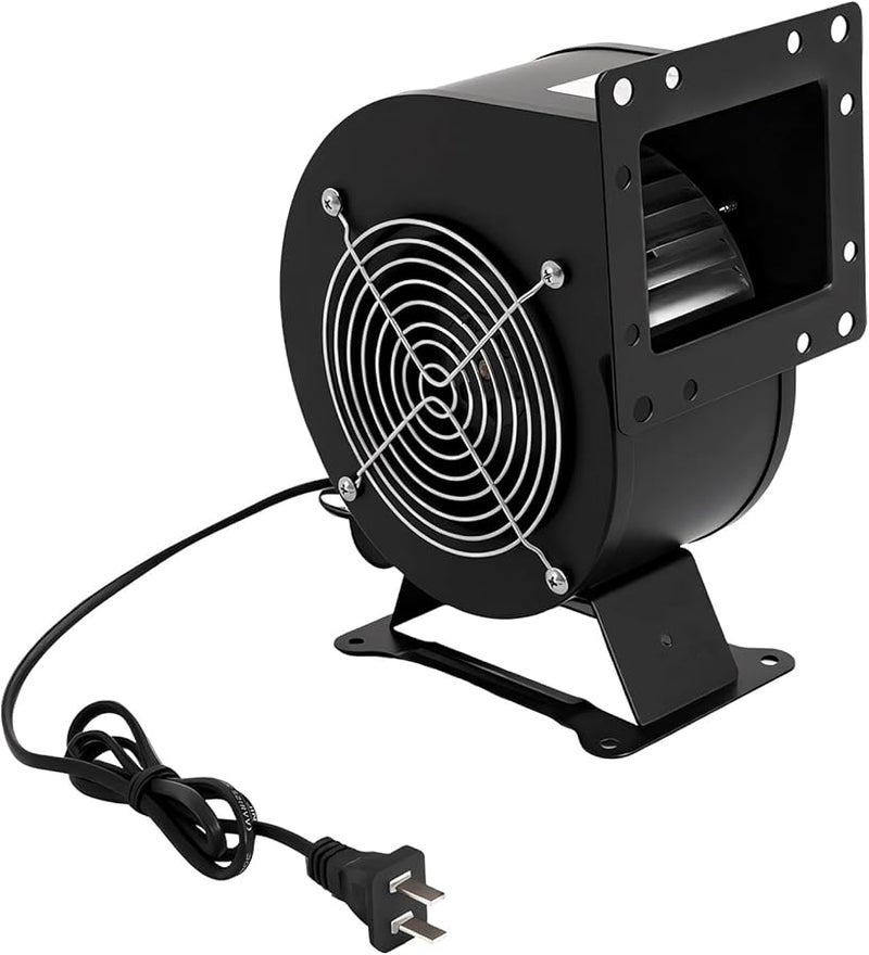 120W Small Centrifugal Blower Fan 196CFM Flange Draft Fan Pure Copper Motor IP54 Black - Image 1