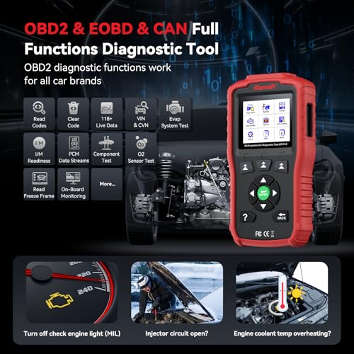 iCarsoft LR V1.0 for Land Rover/Jaguar OBD2 Scanner, All System Diagnostic Scan Tool Oil/SAS Reset Battery Test CAN Car Code Reader,DTC Lookup, 118 Live Data, VIN, Freeze Frame - Image 3
