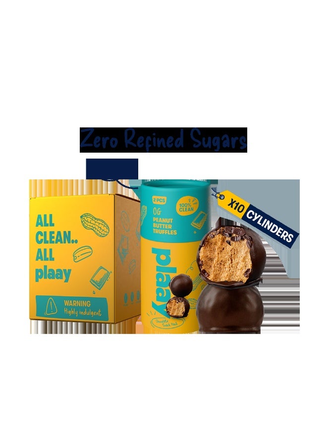 Plaay Peanut Butter Chocolate Truffles 10x30g - Image 1