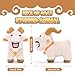FunisFun Goat Plush with Bell Goat Stuffed Animal with Funny Screams Sound Gag Gift for Adults Friends and Coworkers Desk Toy - Image 4