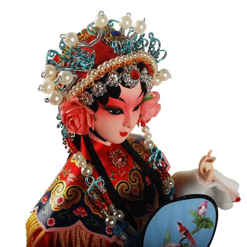 NW 12 Inch Chinese Traditional Handicraft Silk Figurine Collectible Chinese Ancient Character Ornaments for Home Decoration (1801) - Image 5