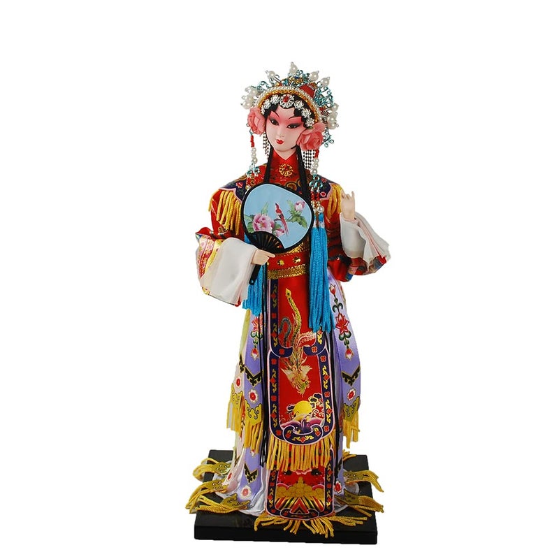 NW 12 Inch Chinese Traditional Handicraft Silk Figurine Collectible Chinese Ancient Character Ornaments for Home Decoration (1801) - Image 2