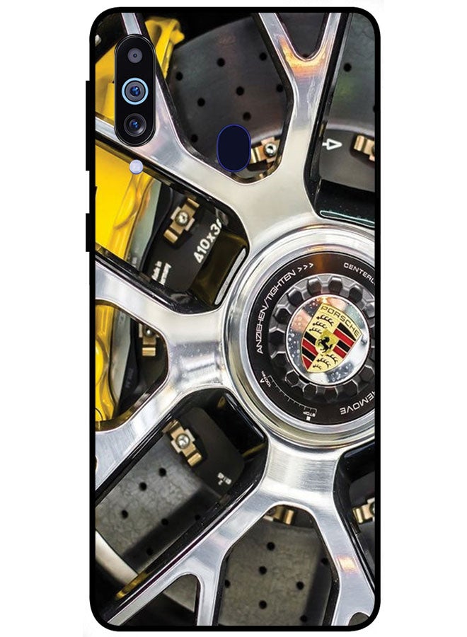 Protective Case Cover For Samsung Galaxy M40 Smart Series Printed Protective Case Cover for Samsung Galaxy M40 Porsche Wheel