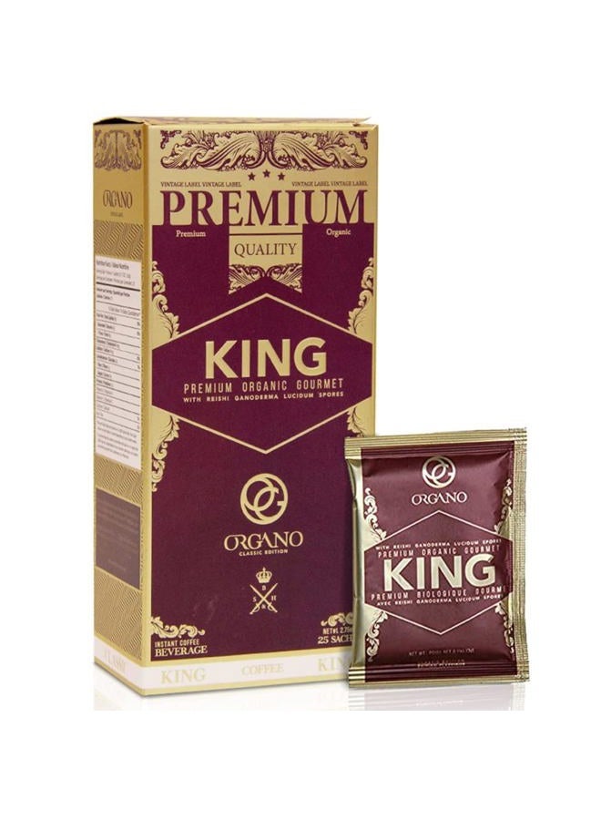 Organo Gold King Of Coffee Organic Premium Ganoderma Lucidum U.S.A. Packaging (1 Box) - Image 1