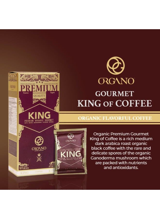 Organo Gold King Of Coffee Organic Premium Ganoderma Lucidum U.S.A. Packaging (1 Box) - Image 2