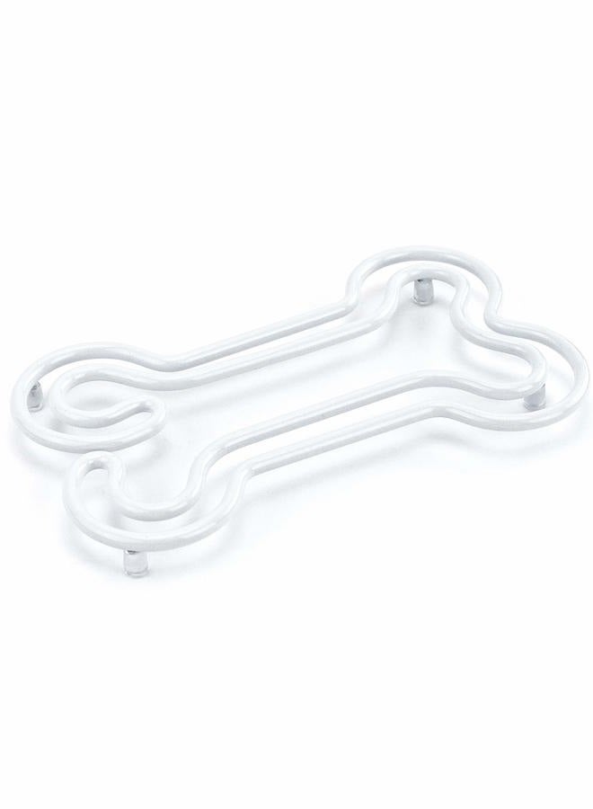 Spectrum Dog Bone Trivet, steel cooling rack for countertops & kitchen tables, funny potholder for your kitchen, great for any animal lovers, easy to clean & safe for most cookware - Image 5