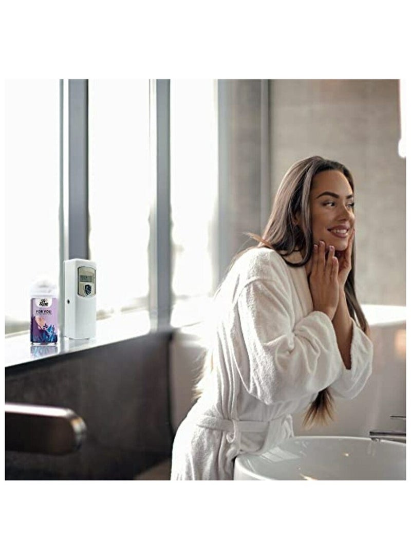 Dr Scent Automatic Air Freshener Wall Mount Dispenser LCD Auto Aerosol Spray Dispenser for Indoors (White) - Image 5