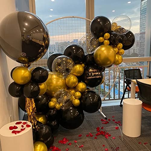 DECGOL 100pcs Metallic Gold Balloons Different Sizes 18 inch +12 inch +10 inch +5 inch Chrome Gold Balloon Gold Latex Balloons for Halloween Christmas Thanksgiving Birthday Party Graduation Baby Shower - Image 4