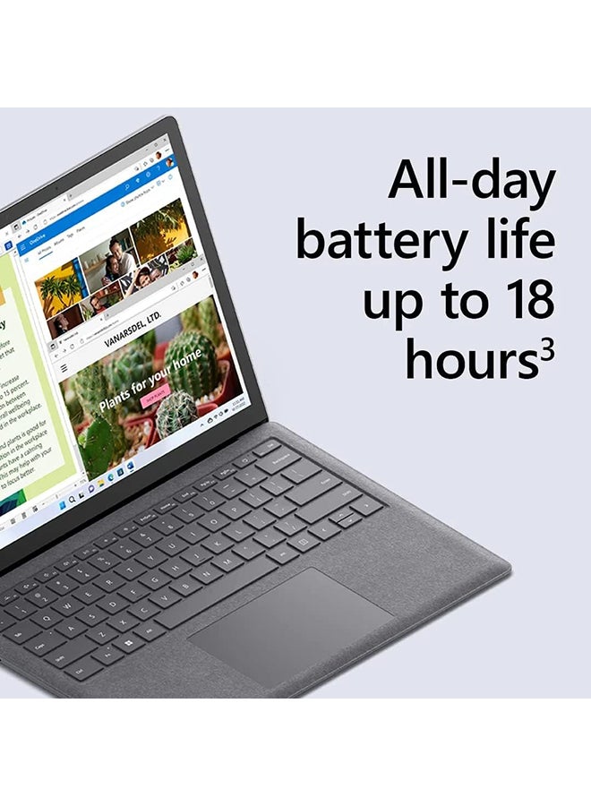Microsoft (Upgraded Version) Surface Laptop 5 With 13.5-Inch Display, Core i5-1235U Processor/8GB RAM/256GB SSD/Integrated Graphics/Windows 11 English Platinum English Platinum - Image 4
