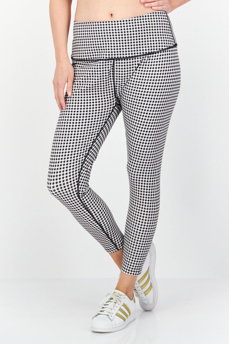 Eddie Bauer Women Checkered Leggings, Multicolor - Image 1