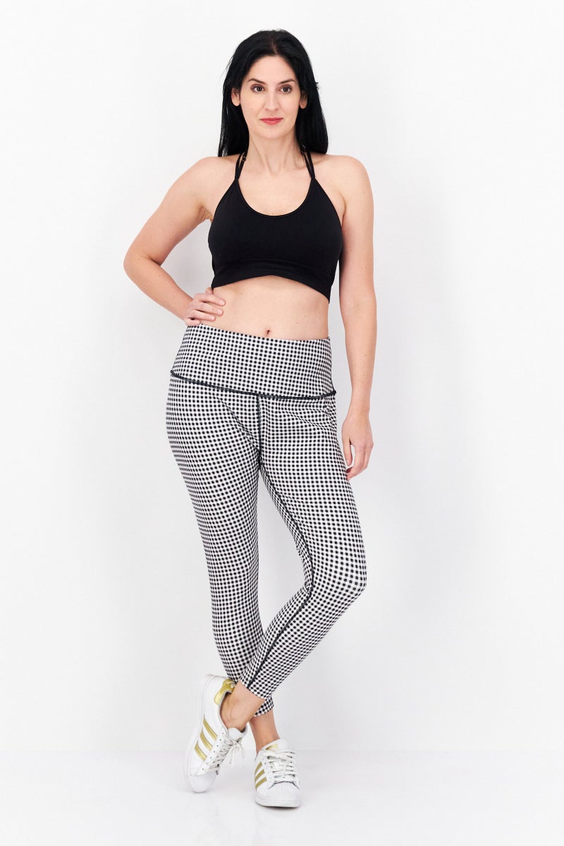 Eddie Bauer Women Checkered Leggings, Multicolor - Image 2