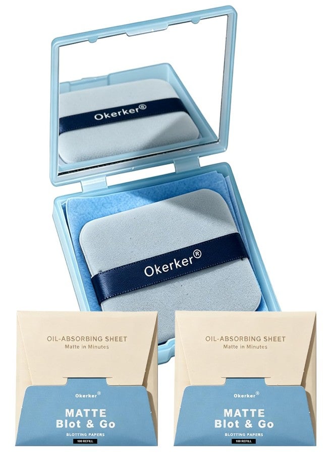 Okerker 300PCS Oil Blotting Papers for Face - Controls Shine, Saves Makeup - Image 1