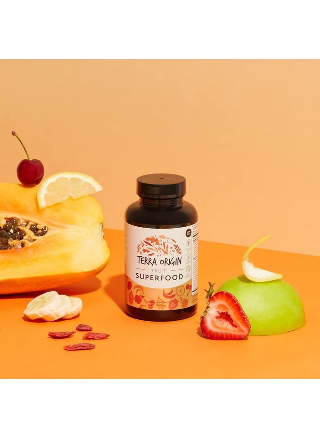 Terra Origin - Fruit Superfood Capsules ; 90 Capsules With Spectra® Antioxidant Blend. 100% Plant Based Whole Nutrient Rich - Image 1