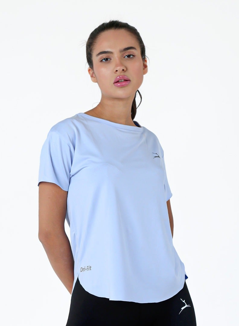 Doe Women Basic Lightweight Workout Casual Short Essentials Sleeved Dry Fit T Shirt - Image 1