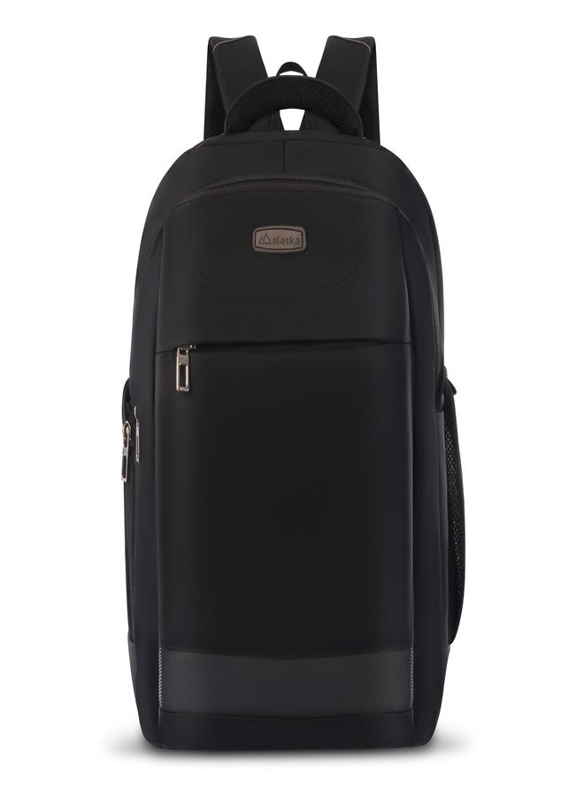 ALASKA® Laptop Backpack Bag 26 Ltrs for Men and Women, Ideal for Office/School/College, 2 Compartment + Front Sleeve Pocket, Dual Side pocket, USB Port, Trolley Sleeve & Organizer. - Image 1