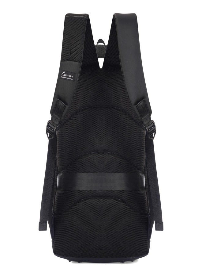 ALASKA® Laptop Backpack Bag 26 Ltrs for Men and Women, Ideal for Office/School/College, 2 Compartment + Front Sleeve Pocket, Dual Side pocket, USB Port, Trolley Sleeve & Organizer. - Image 3