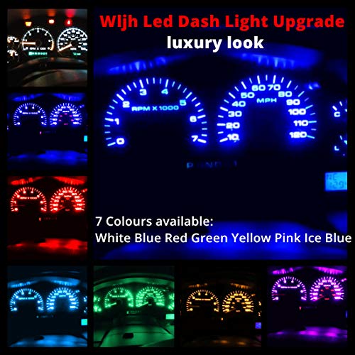 WLJH Super Bright White Dash Instrument Cluster Lights Panel Gauge Illumination Led Bulb Kit For Ford F150 F250 2000-2008, Pack of 11 - Image 2