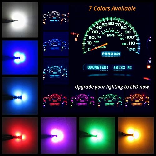 WLJH Super Bright White Dash Instrument Cluster Lights Panel Gauge Illumination Led Bulb Kit For Ford F150 F250 2000-2008, Pack of 11 - Image 4