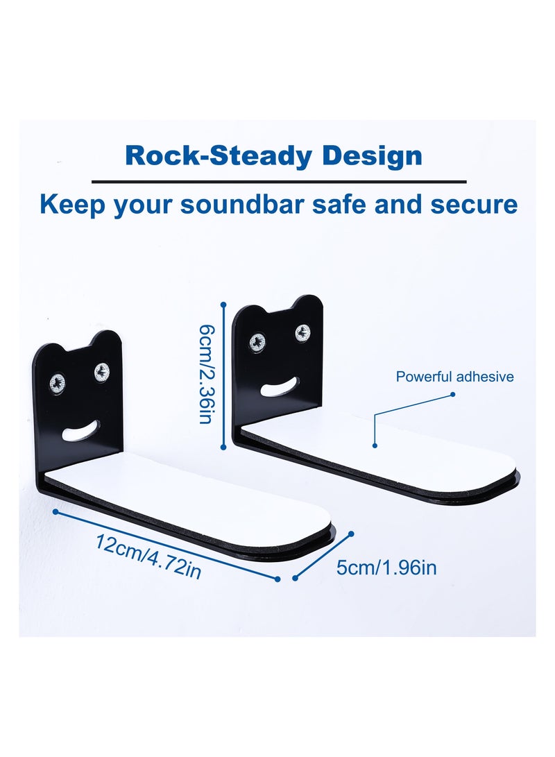 SYOSI Universal Sound Bar Mounts Wall Mount Kit, Soundbar Mounting Bracket for Soundbar Wall Mount Brackets with Hardware Kit, Compatible with Samsung, Sony, LG, Philips, Bose and More Soundbar - Image 2