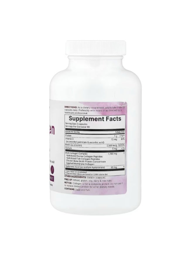 microingredients Multi Collagen Peptides Complex 240 Capsules – Types I, II, III, V & X with Biotin, Vitamin C & Hyaluronic Acid – Skin, Hair, Nails & Joint Support - Image 2