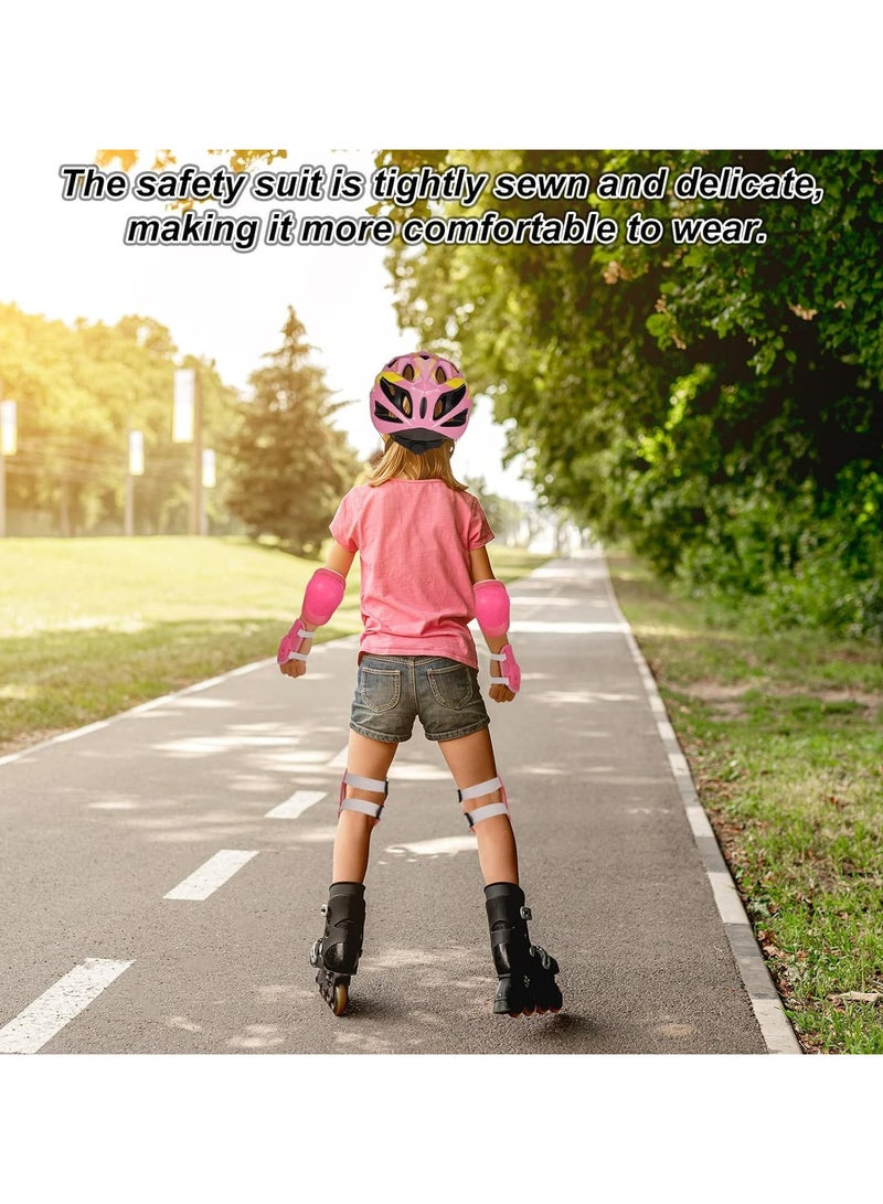CMGTYYD Kids Bike Helmet， Toddler Helmet Safety Set,Adjustable Toddler Helmet With Knee Elbow Pads Wrist Guards Sports Protective Gear Set for Bike Bicycle Skateboard Scooter, Girls And Boys Aged 2-10 - Image 5
