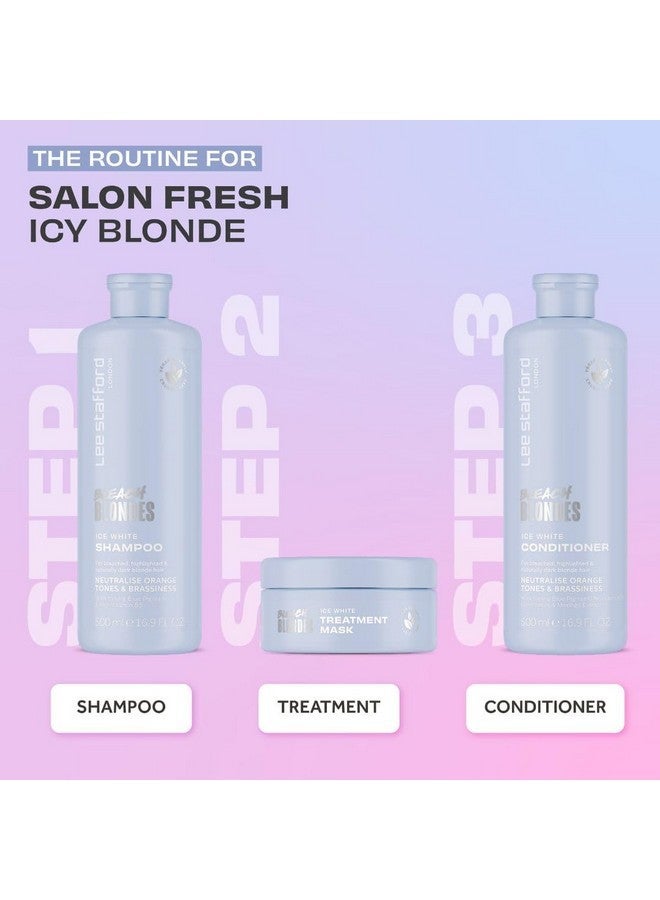لي ستافورد بلسم لي ستافورد الأزرق لتلوين الشعر | مجموعة بليتش أشقر آيس وايت - يُصحح درجات اللون النحاسي والبرتقالي، مثالي للشعر الأشقر الداكن والبارد، يُطيل لون الشعر ويُضفي عليه إشراقة، 16.9 أونصة سائلة - Image 4