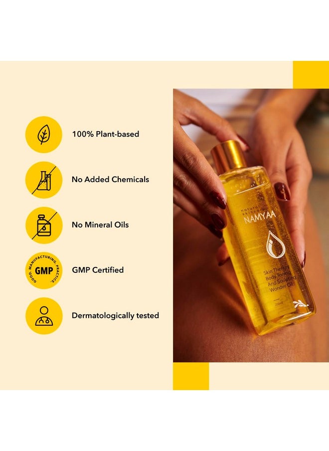 NAMYAA - Natural Science Body Toning/Sculpting Wonder Oil For Scars/Stretch Mark/Ageing/Uneven Skin Tone/Firming/Nourishment, 200 Ml - Image 1